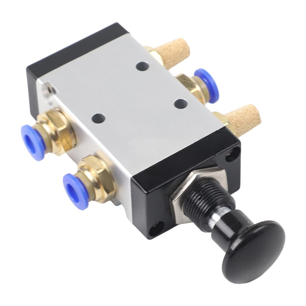 Manual Push-pull Valve Hand Push Pull Pneumatic Air Valve Control Silencer