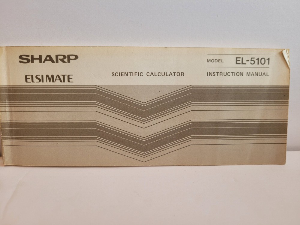 Sharp EL-5101 Scientific Calculator w/ Slip Cover