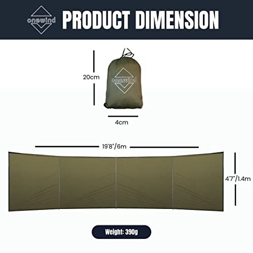 Camping Windbreak, Versatile Wind Blocker Light Water Proof Without Poles