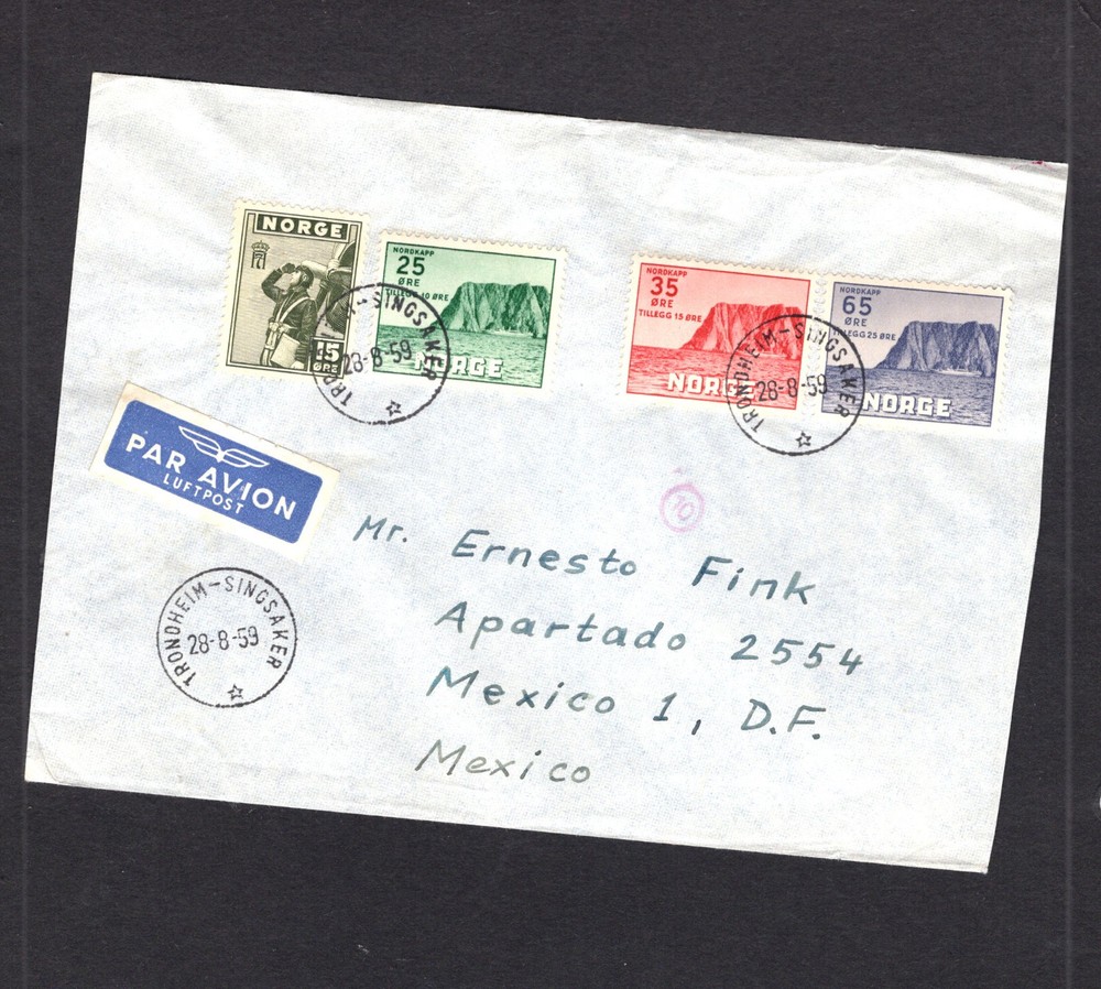 Norway   B59-61   on   cover