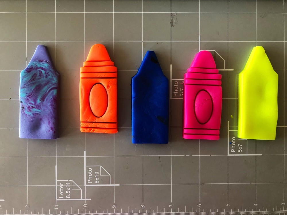 Crayon Cookie Cutter Set Of 2