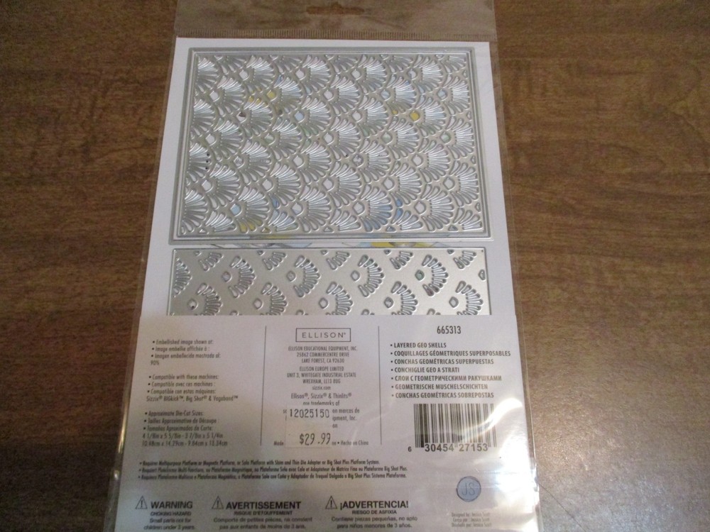 SIZZIX THINLITS LAYERED GEO SHELLS DIES