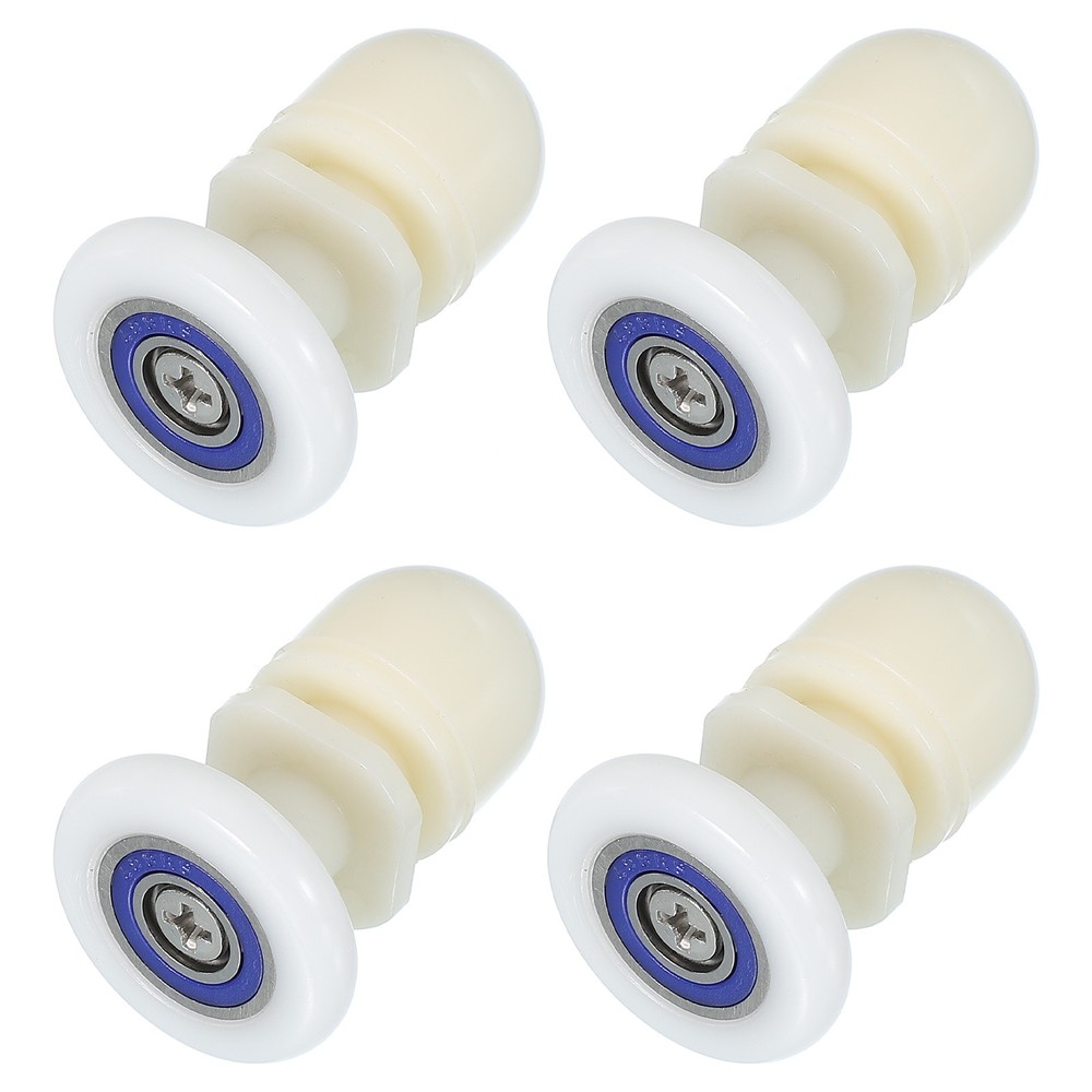 4Pcs 27mm Shower Door Rollers Wheels Replacement White