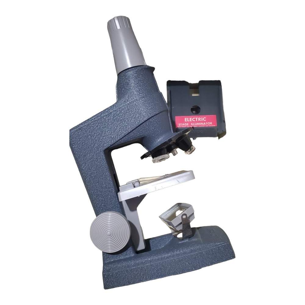 Vintage SKILCRAFT MICROSCOPE LAB set Meta Case 450 power