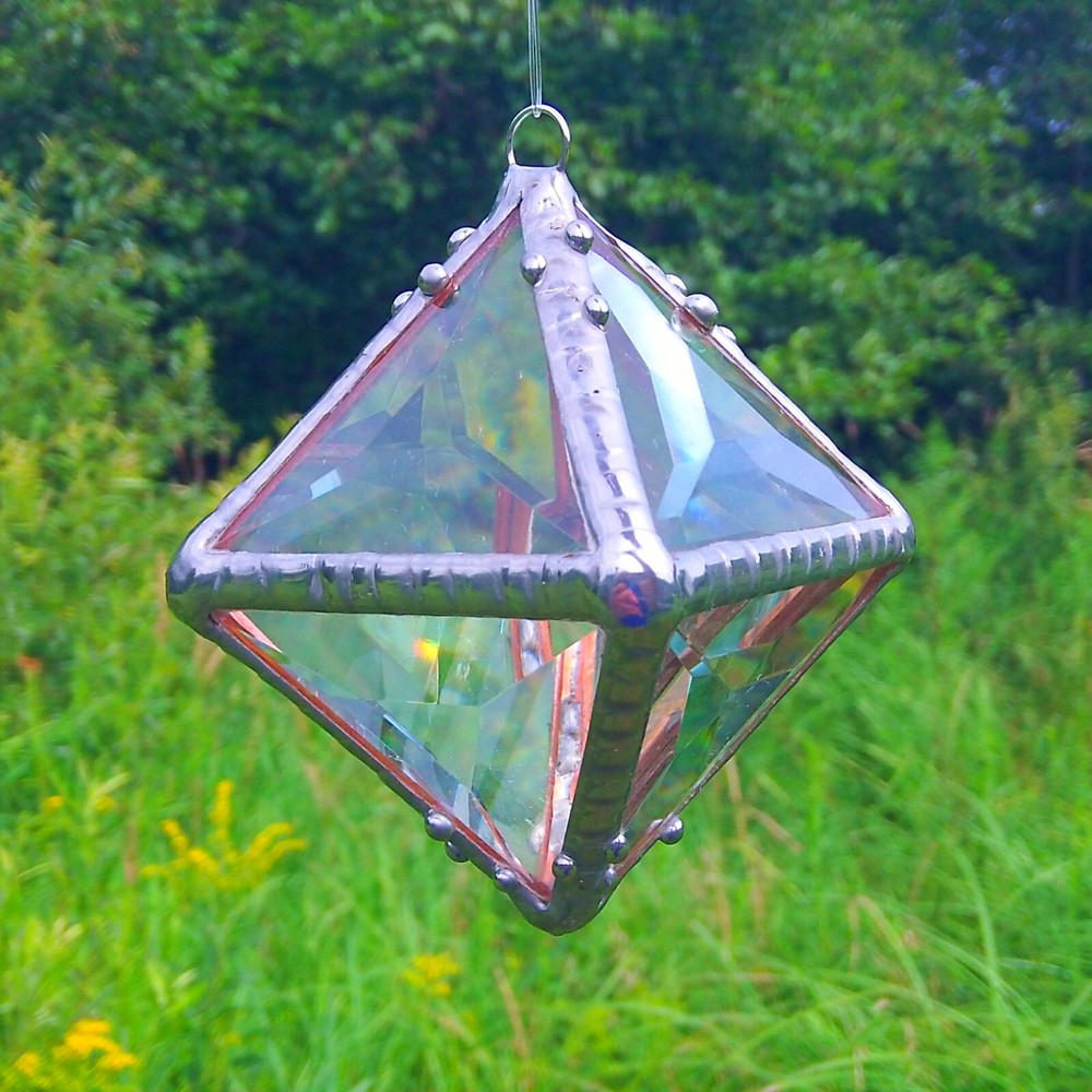 Octahedron Rainbow Water Prism (4")