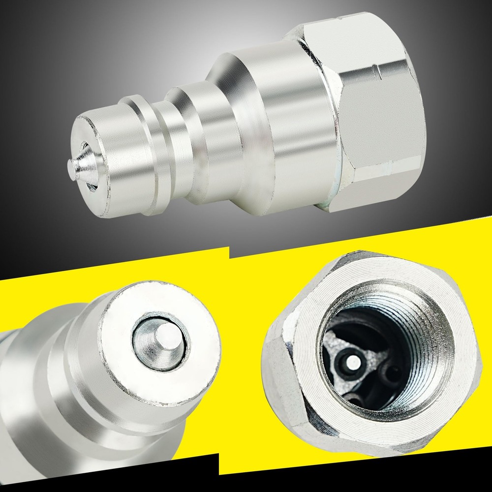 1/4 Ag ISO 5675 Hydraulic Quick Connect Coupler with Dust Caps