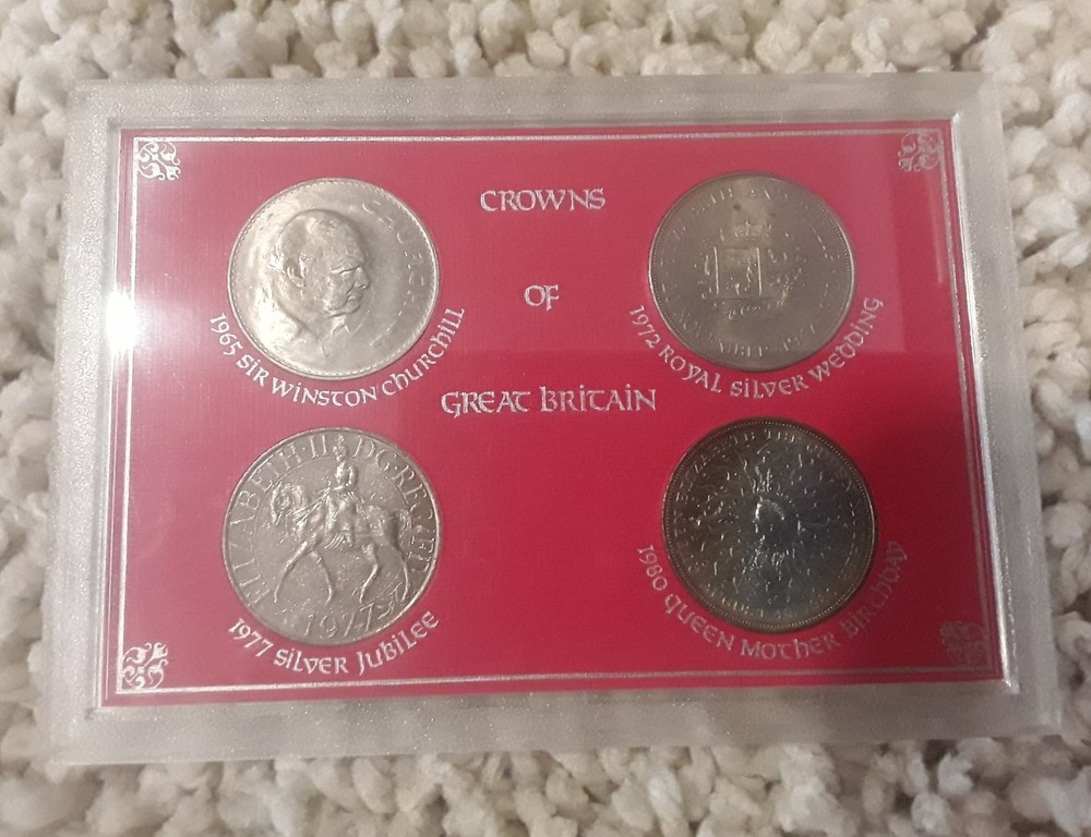 COINS, CROWNS OF GREAT BRITAIN.
