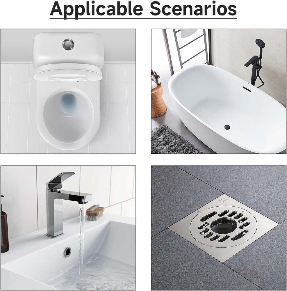 7Pcs Drain Cleaner Combination Cutter Head Set,