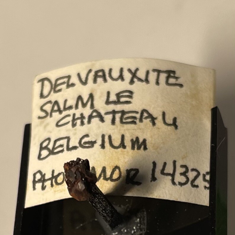 Delvauxite Micro Salm Le Chateau BELGIUM