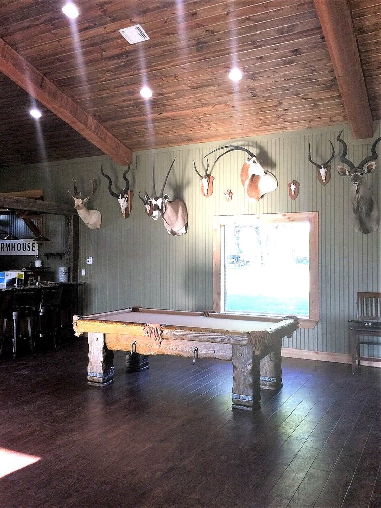 Hand-Crafted RUSTIC LOG Pool Table 'GRIZZLY' for Log Home, Cabin or Ranch