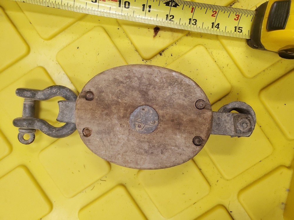 Vintage Block and Tackle Pulley #5