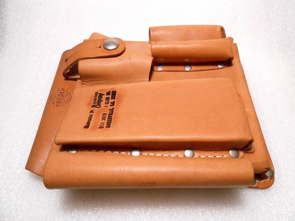 Leather Holster Multi Tool John A. Eberly 8" x 7" Many Tools Belt Holster