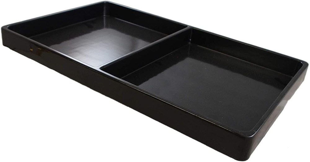 Heavy Duty Jet-Stone White or Black  Stackable Plastic Compartment Tray