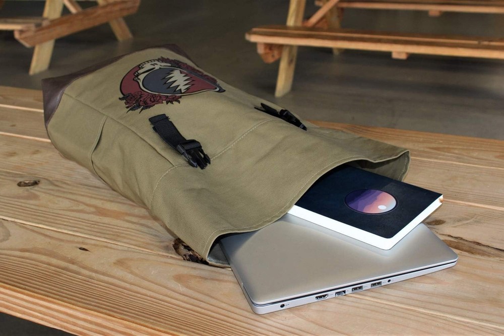 Grateful Dead Canvas Backpack - Steal Your Face Logo