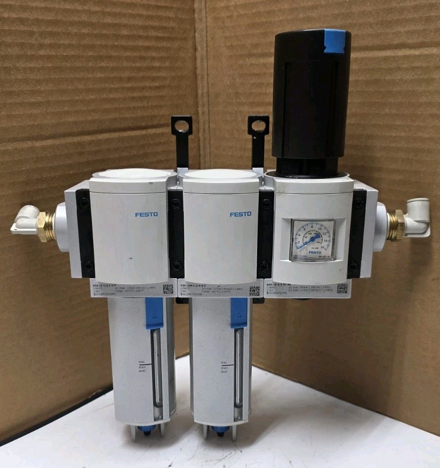 Festo MS6 Pneumatic Air Prep Unit Filter Lubricator Regulator Assembly...