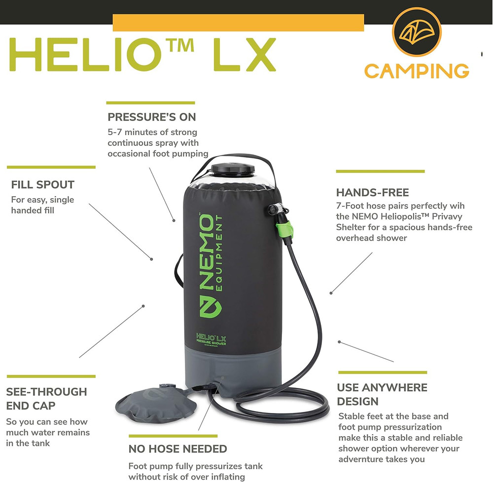 Equipment Helio Portable Pressure Camp Shower