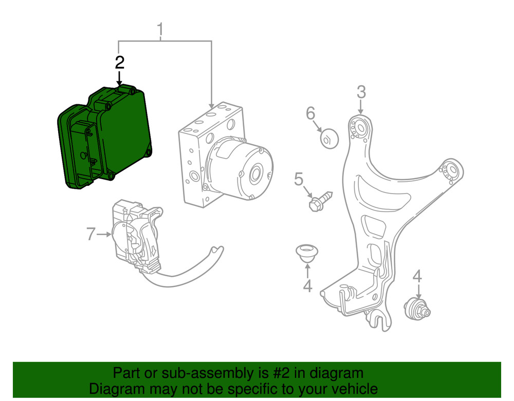 Genuine GM Electronic Brake Control Module 84414661