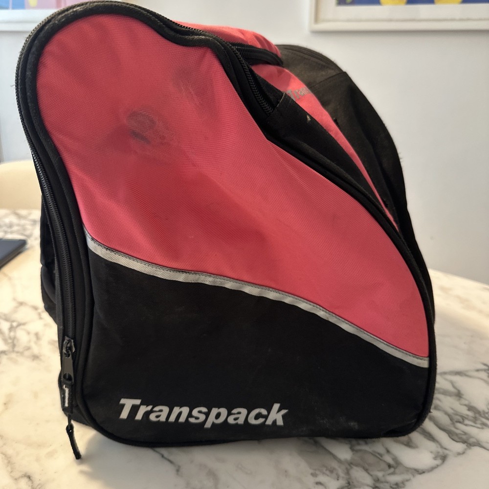 TRANSPACK EDGE JUNIOR BOOT, HELMET, & GEAR BACKPACK - PINK - ONE SIZE