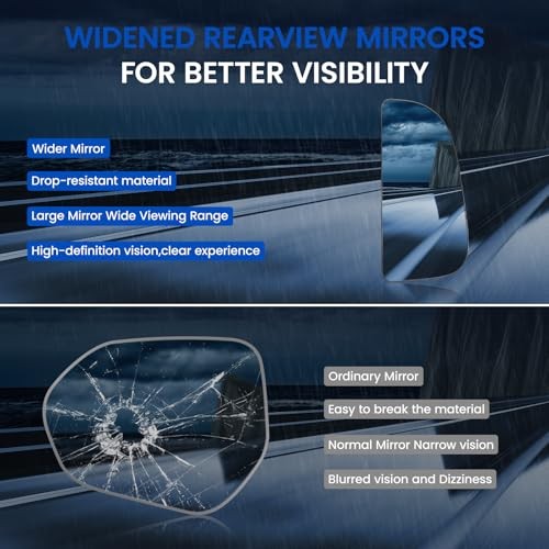 Passenger Right Side Lower Mirror Glass Passenger Side Lower Mirror (Right)
