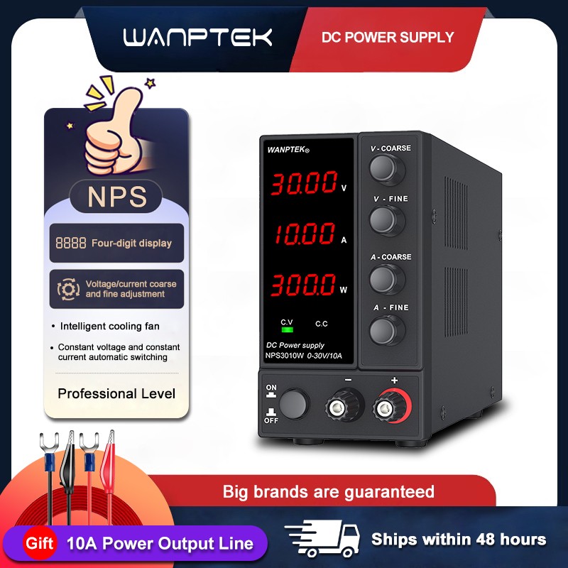 LabPower Supply Adjustable DC 0~30V 0~10A Variable Regulated Bench Switching