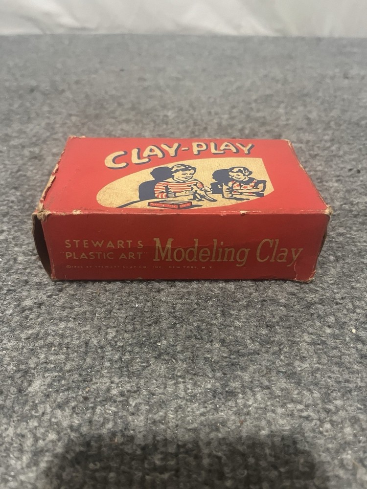 Vintage Stewerts Plastic Art Modeling Clay Box