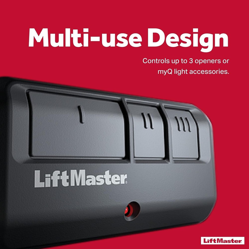 LiftMaster 893Max Security+ 2.0 3-Button Door Operator Remote Control with Visor