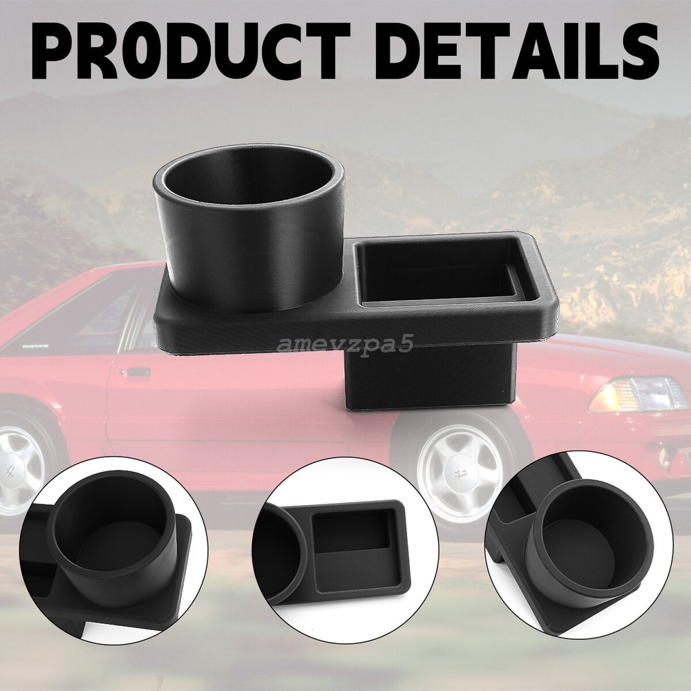 1987-1993 Ford Mustang Cup Holder (Ashtray Delete) - 3d Printed