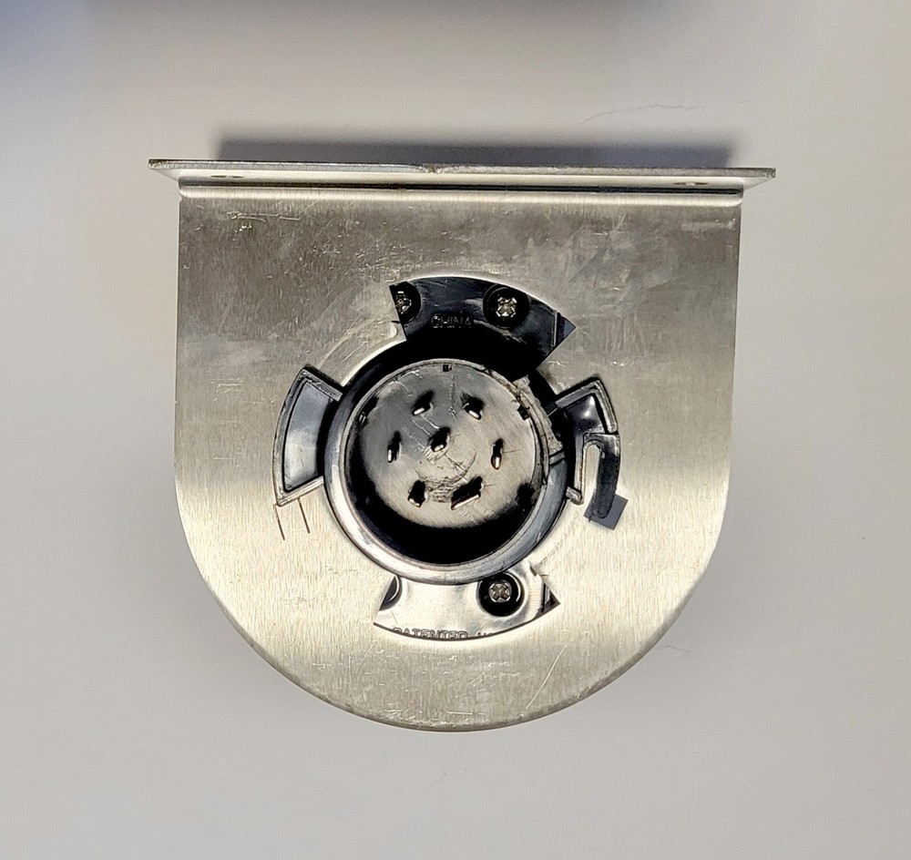 Trailer connector OEM type bracket - HD no-rust 304 Stainless - Made in USA