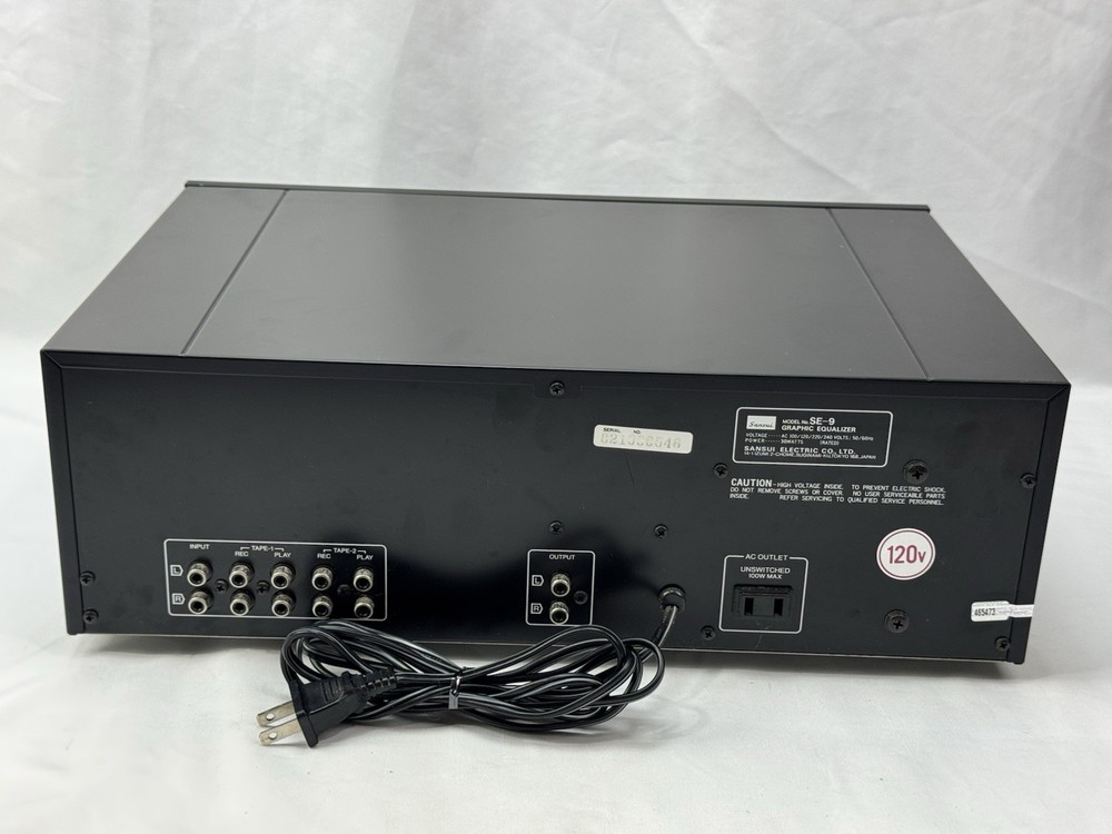Sansui SE-9 Stereo Graphic Compu-Equalizer Black