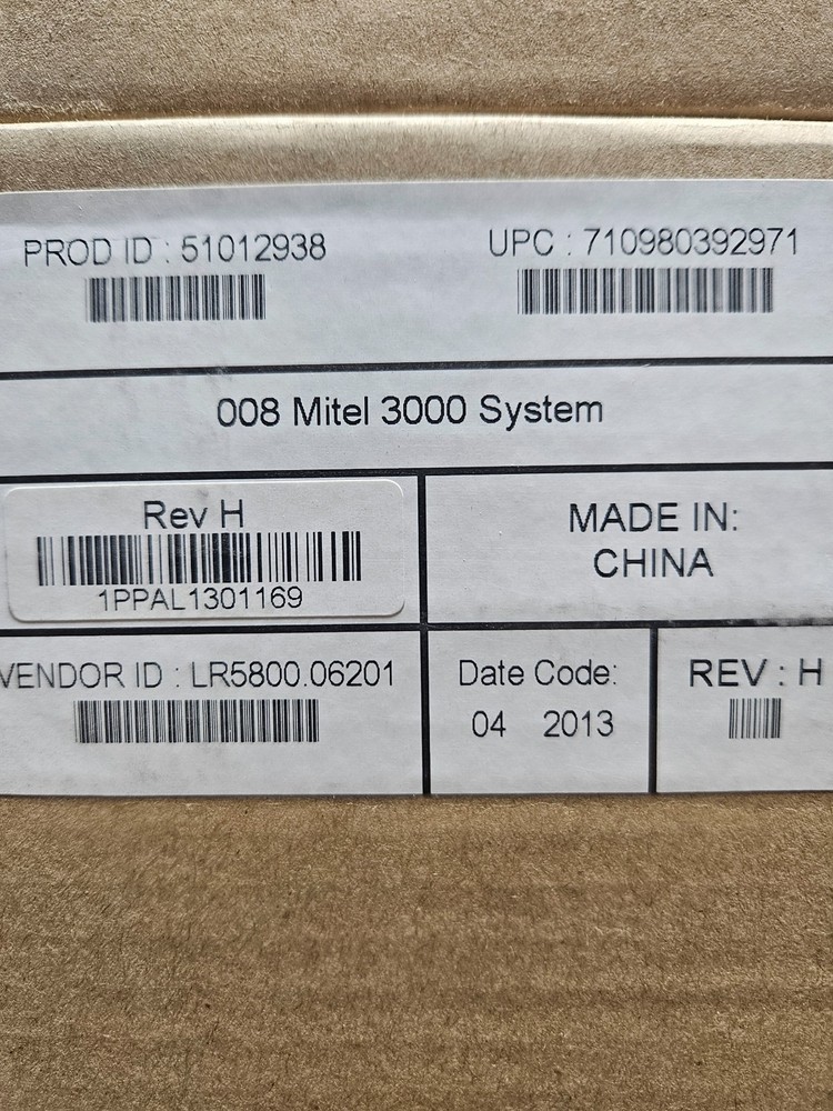 Mitel/Inter-Tel 3000 KSU #51012938, 618.5000