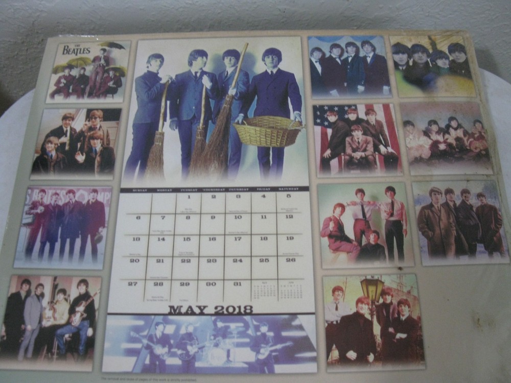 Beatles Calendar 16 month 2018 OS READ