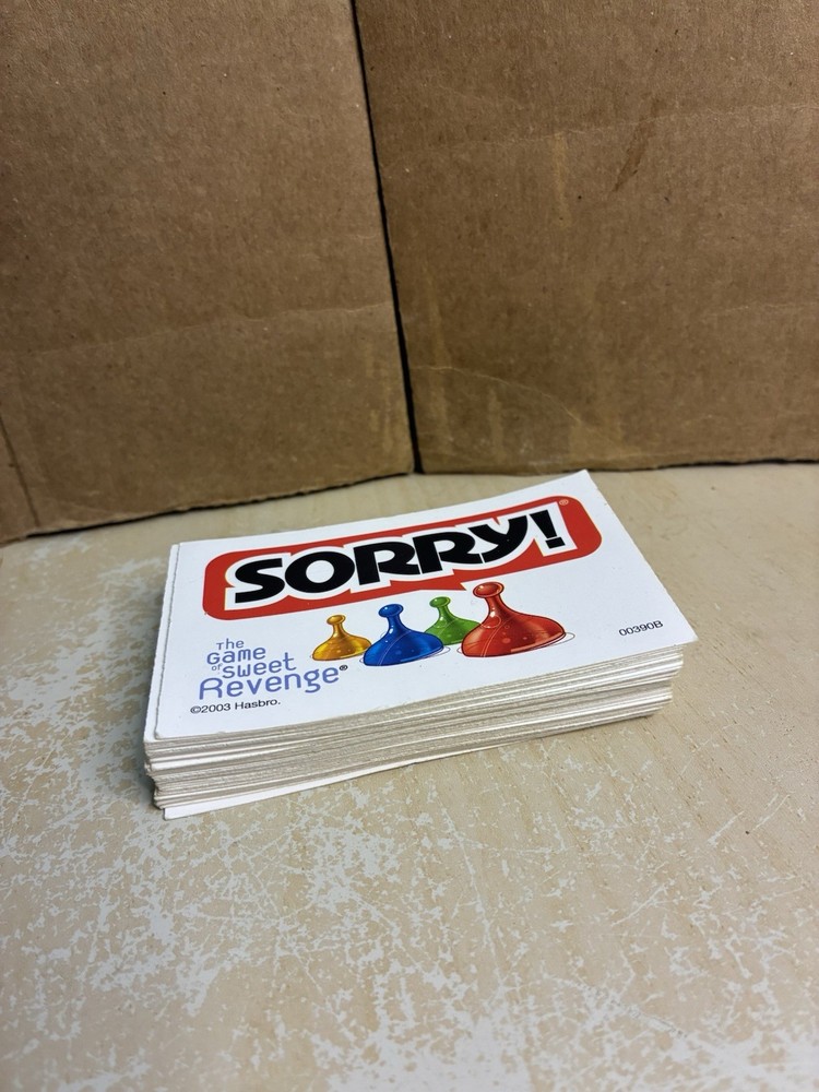 Sorry Cards 2003 Complete Set Sorry!
