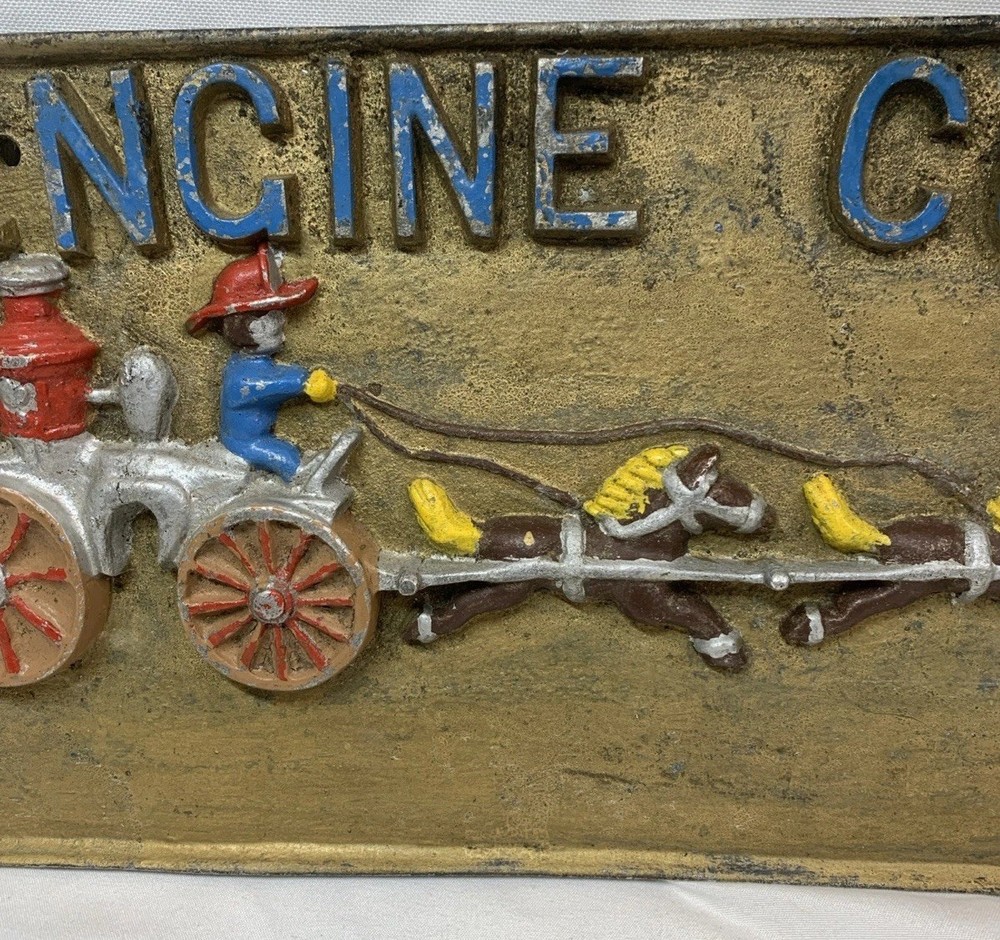 Engine Co. Metal Licence Plate
