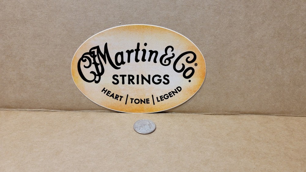 Martin Strings Guitar Oval Size High Quality Sticker Decal