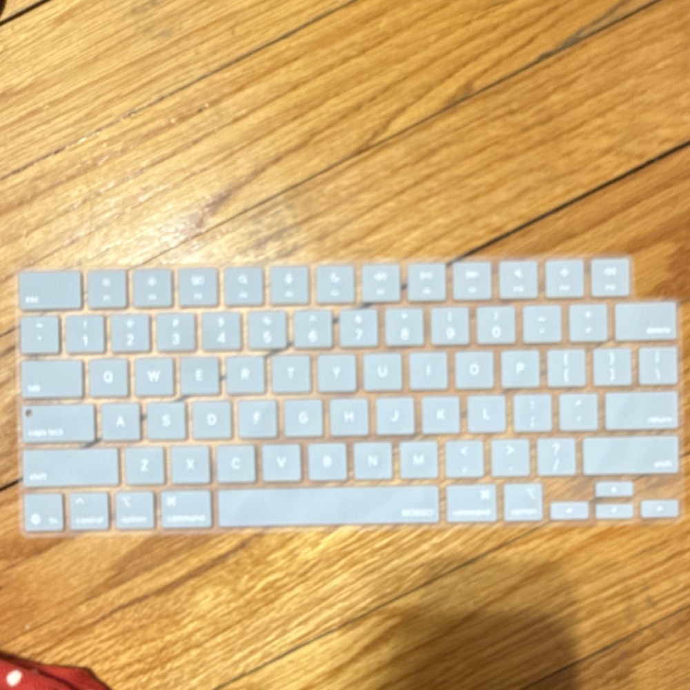 White Silicone Desktop Keyboard Protector Cover for Desktop Keyboards