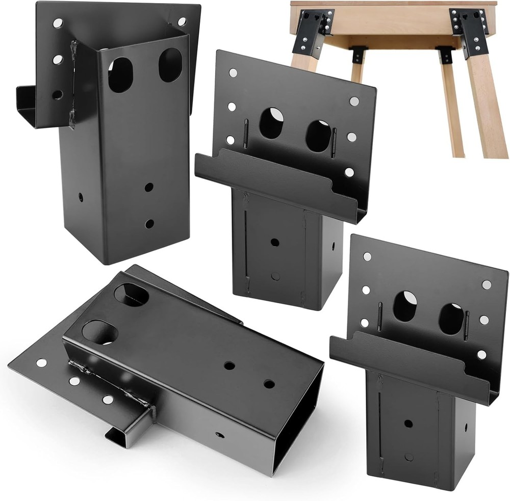 Elevator Brackets 4x4 Deer Stand Brackets for Hunting Blind Tree Stand 4 PCS Set