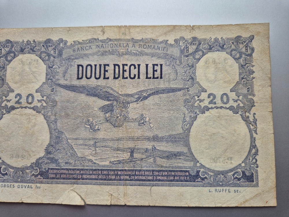 Romania 20 lei 1924 banknote