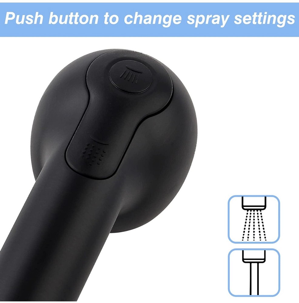 RV Kitchen Sink Faucet Spray Head Pull Down Out Nozzle Sprayer Replacement Black