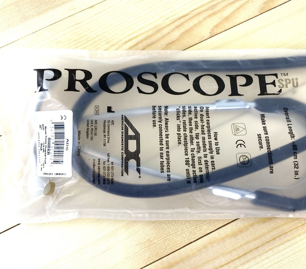 ProScope 660BKH Stethoscope Black Size 32” New In Package