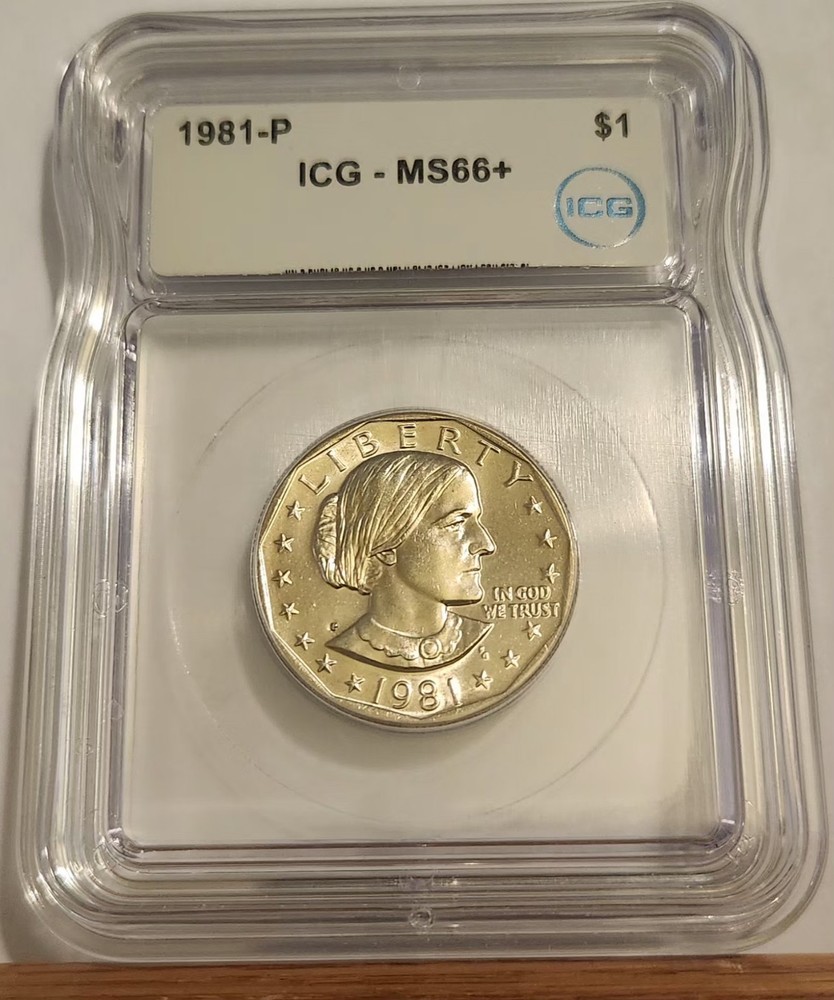 1981-P SUSAN B ANTHONY DOLLAR GRADED ICG MS66+ PLUS #2