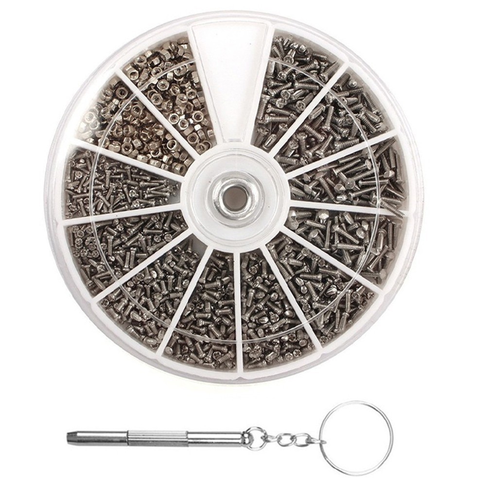 Screw Tool Kit Multi-purpose Nuts Small Parts Assortment Fixing Sunglasses