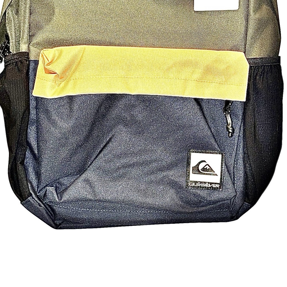 NWT Quicksilver Breakout Backpack Padded Color Block Canvas Laptop Adjustable