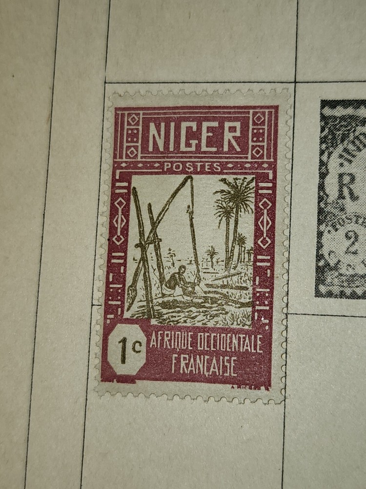 Foreign French Post 1c Stamp Used - #H238