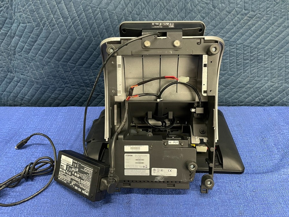 Micros POS Touchscreen Display with Stand, Adapter, & LCD Rear Display Series 2