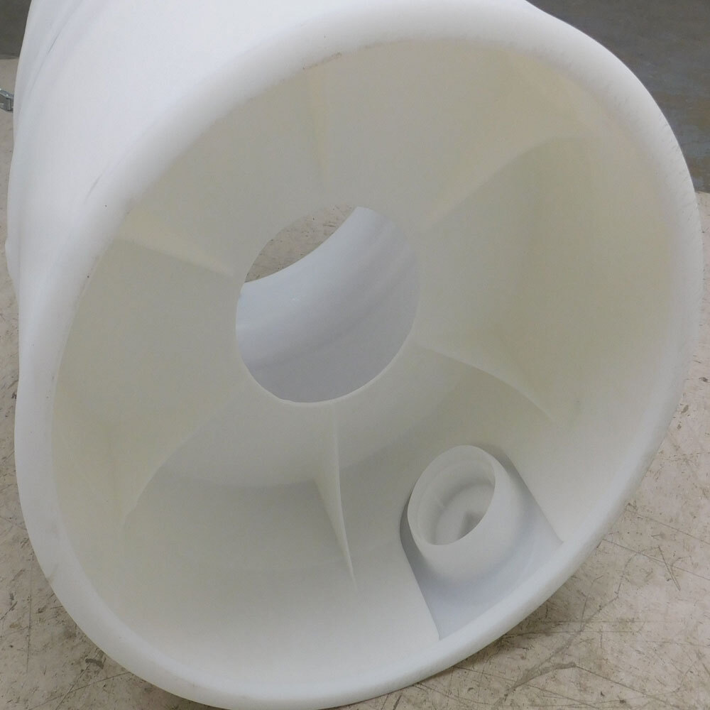 NEW Thermo Scientific HyPerforma Mixtainer 100 Liter Conical Plastic Drum White