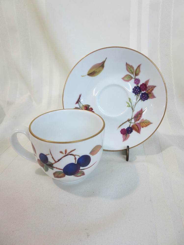 Royal Worcester Evesham Cup & Saucer (s)