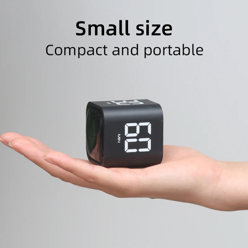 Gravity Flip Timer 5-60 Min Silent Vibration Countdown Alarm for Study Cooking
