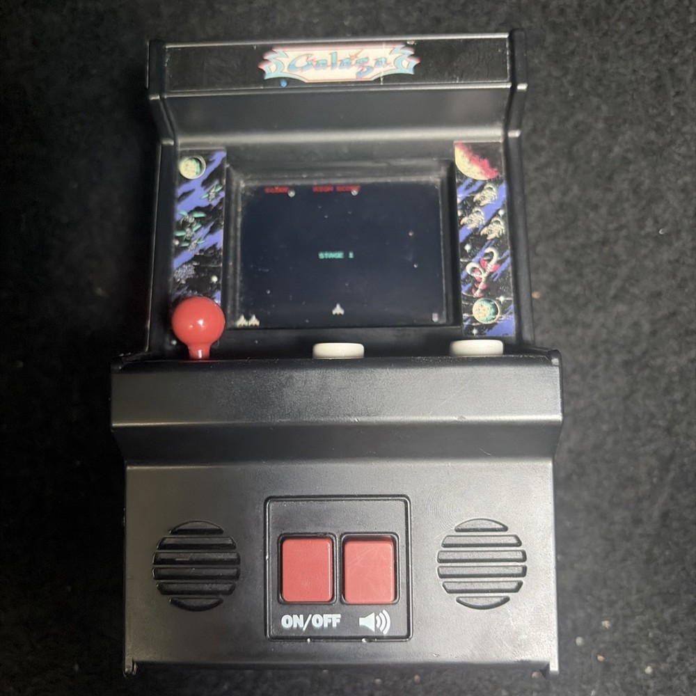 Arcade Classics Galaga Retro Mini Arcade Game - Tested Works
