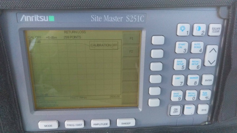 Anritsu Site Master S251C Cable & Antenna Analyzer w/ hand bag, ACV adapter