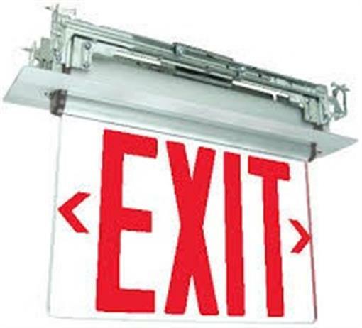 Exitronix Universal LED Edgelit 8" Exit Sign MY900U-SR Series